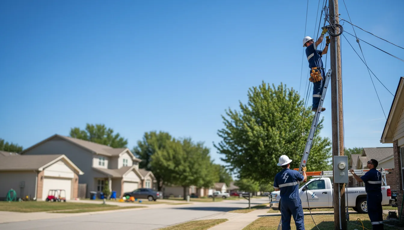 Residential electrician providing installation services in Casscoe, AR